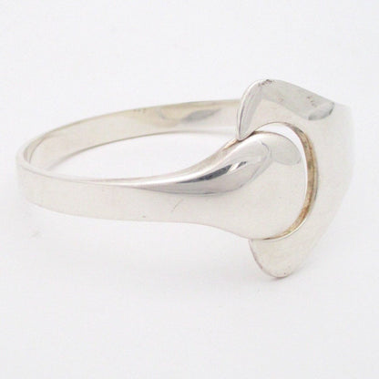 Hans Hansen Denmark vintage Scandinavian Modernist silver Puzzle bracelet