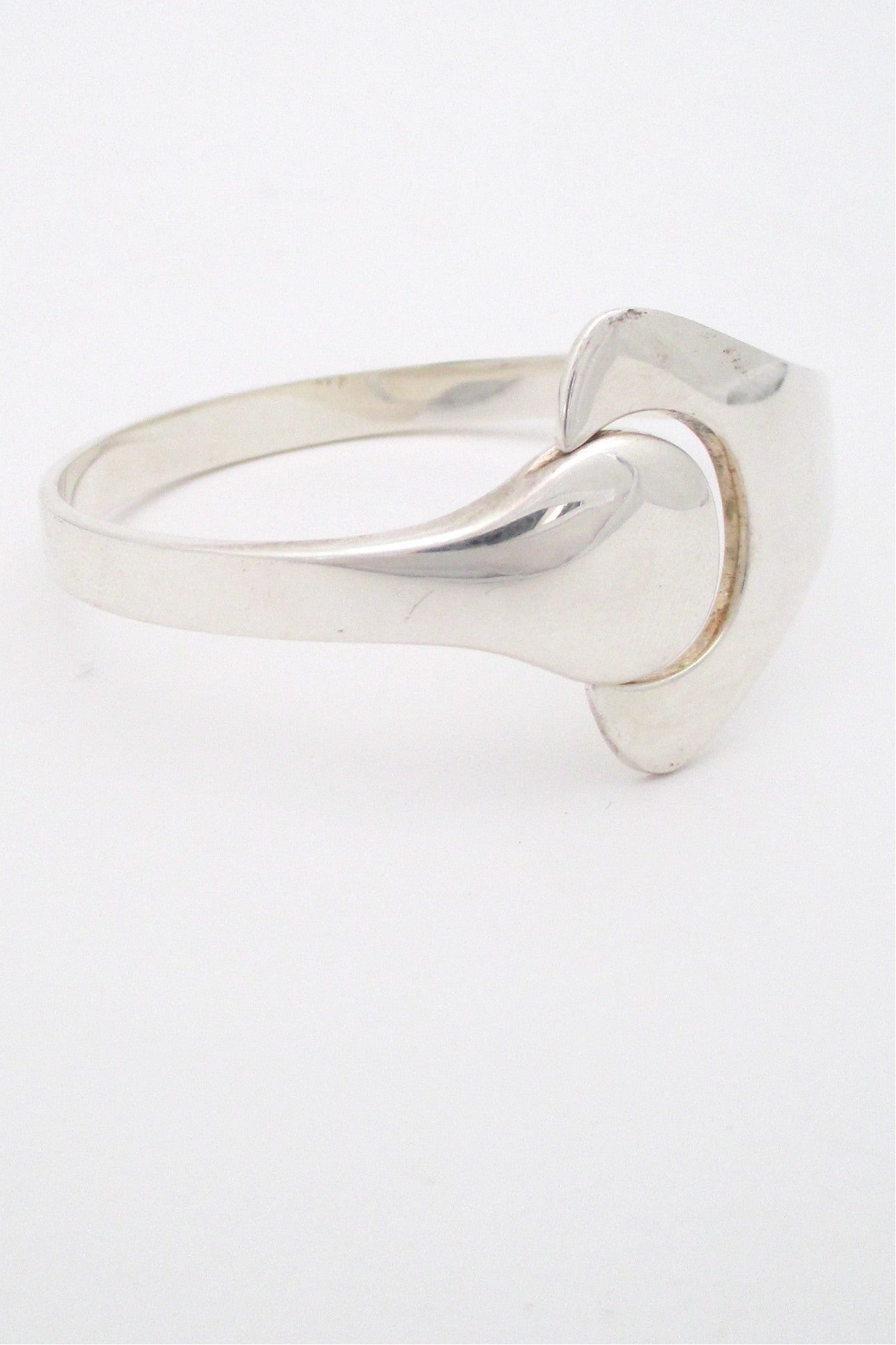 Hans Hansen Denmark vintage Scandinavian Modernist silver Puzzle bracelet