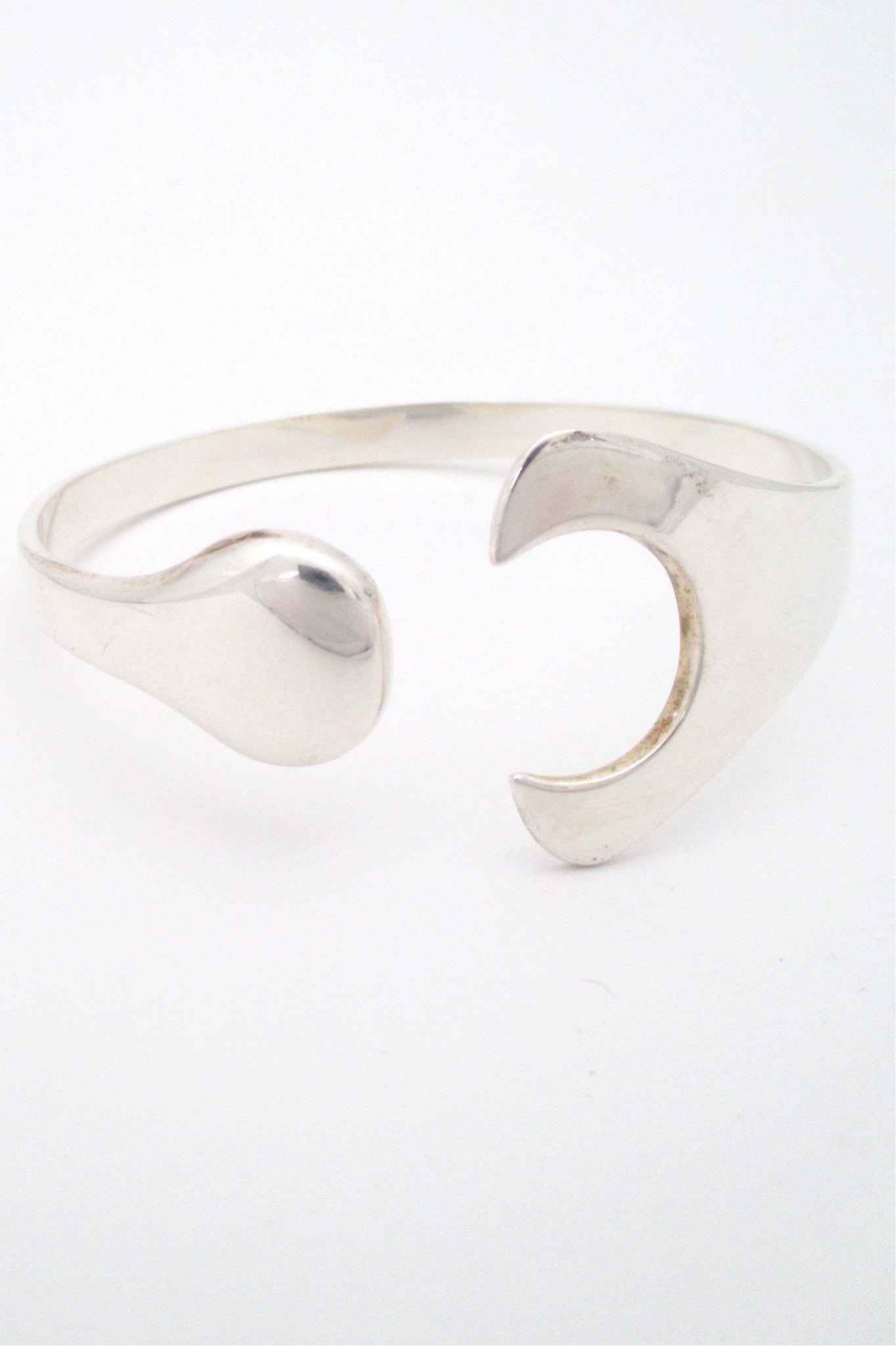 Hans Hansen Denmark vintage Scandinavian Modernist silver Puzzle bracelet