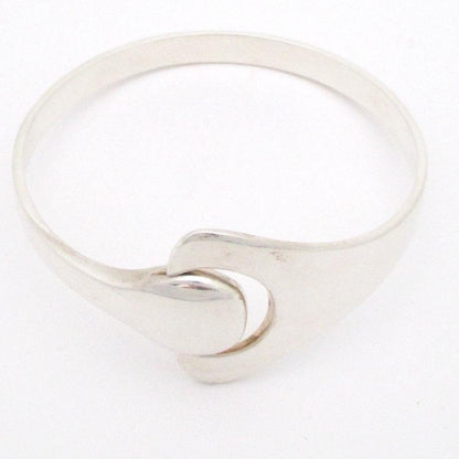 Hans Hansen Denmark vintage Scandinavian Modernist silver Puzzle bracelet