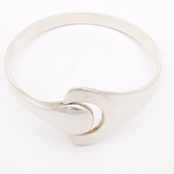 Hans Hansen Denmark vintage Scandinavian Modernist silver Puzzle bracelet