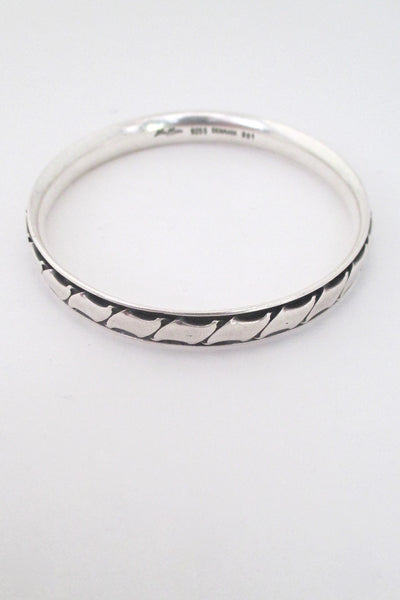 Hans Hansen heavy silver bangle bracelet