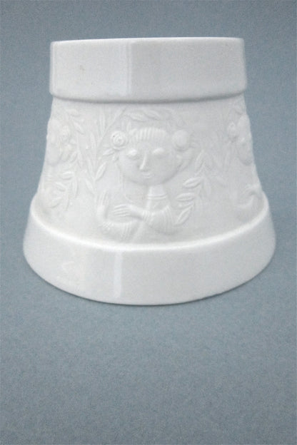 Bjorn Wiinblad for Rosenthal Studio Line porcelain relief candle holders