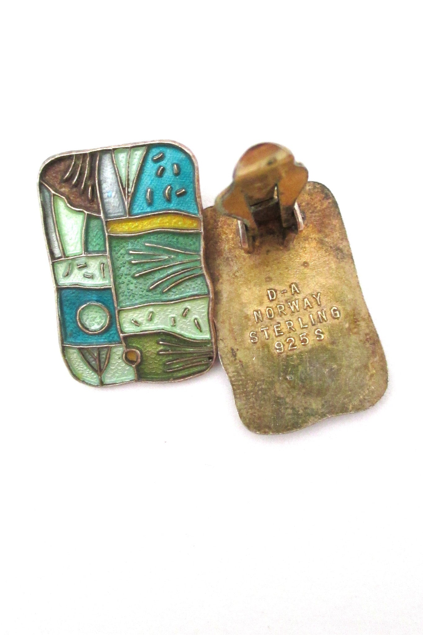 David-Andersn 4 seasons 'summer' ear clips