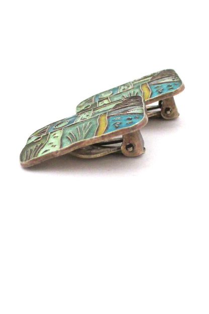 David-Andersn 4 seasons 'summer' ear clips