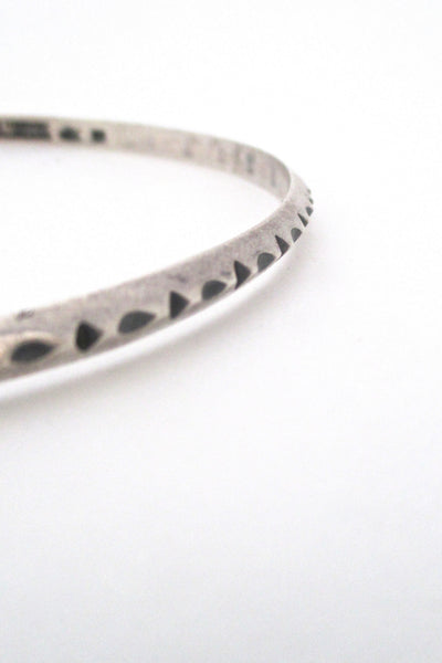 profile Erling Christoffersen for Plus Studios Norway Design vintage modernist silver bangle