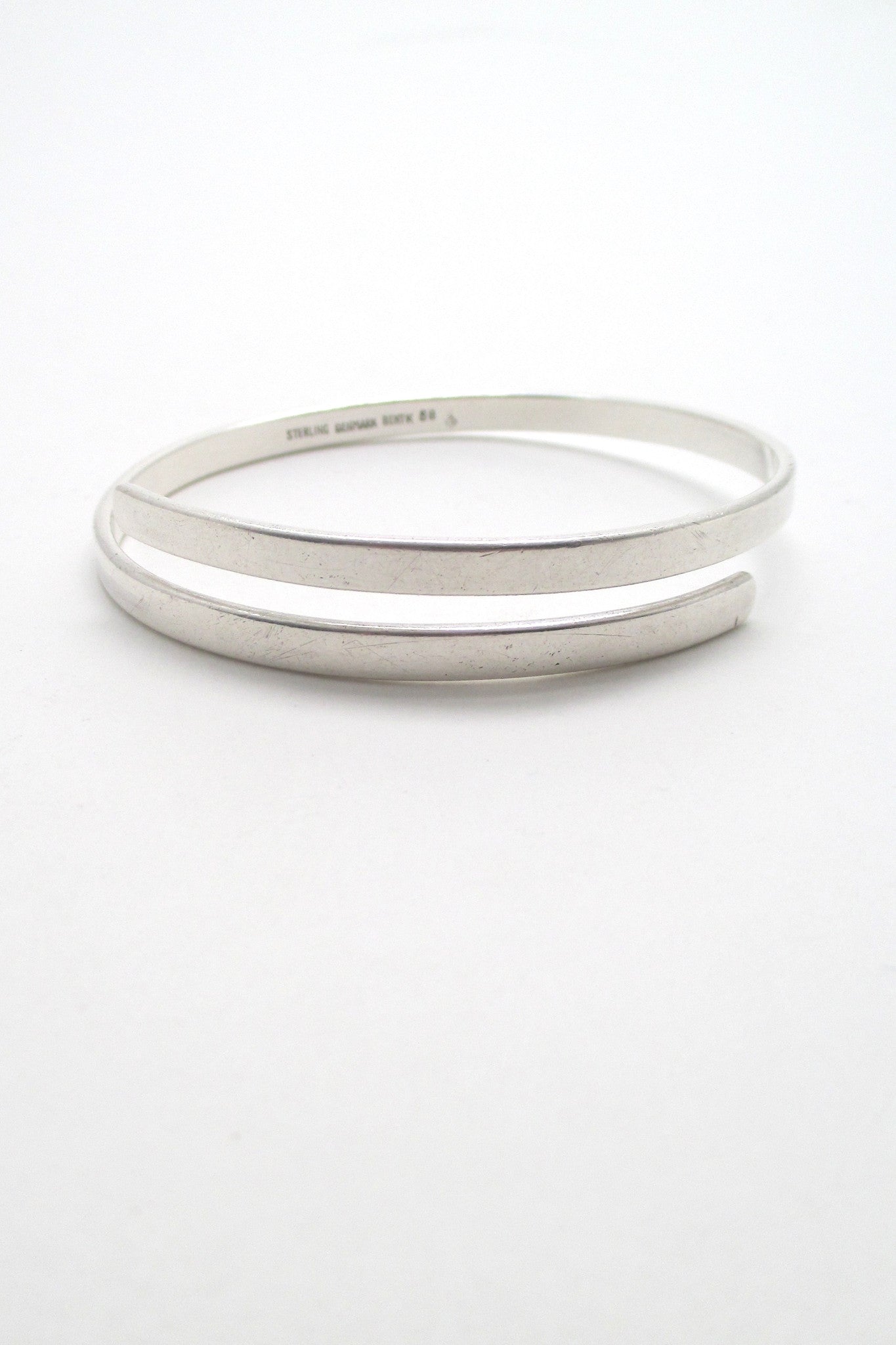Bent Knudsen simple silver wrap bangle