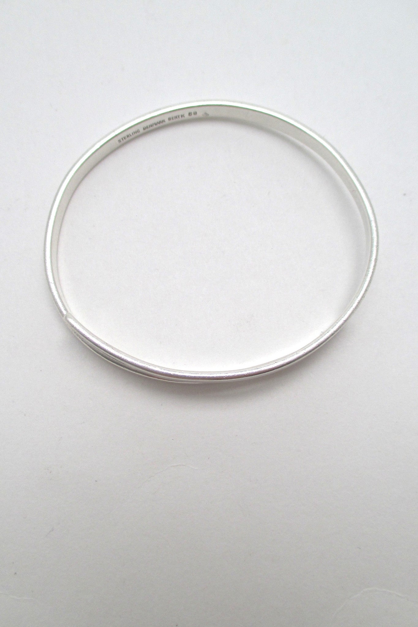Bent Knudsen simple silver wrap bangle
