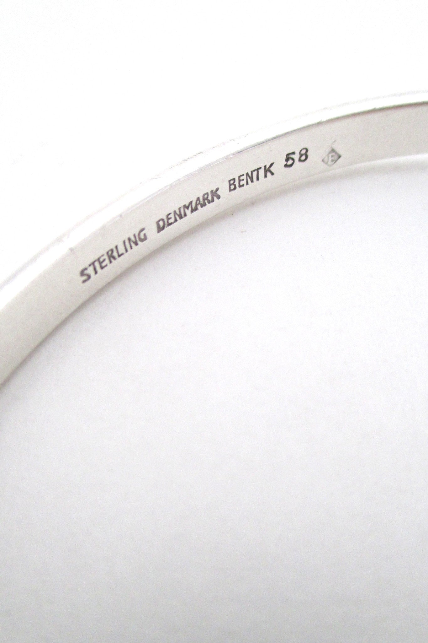 Bent Knudsen simple silver wrap bangle