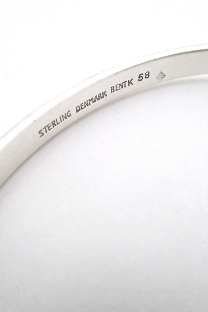 Bent Knudsen simple silver wrap bangle