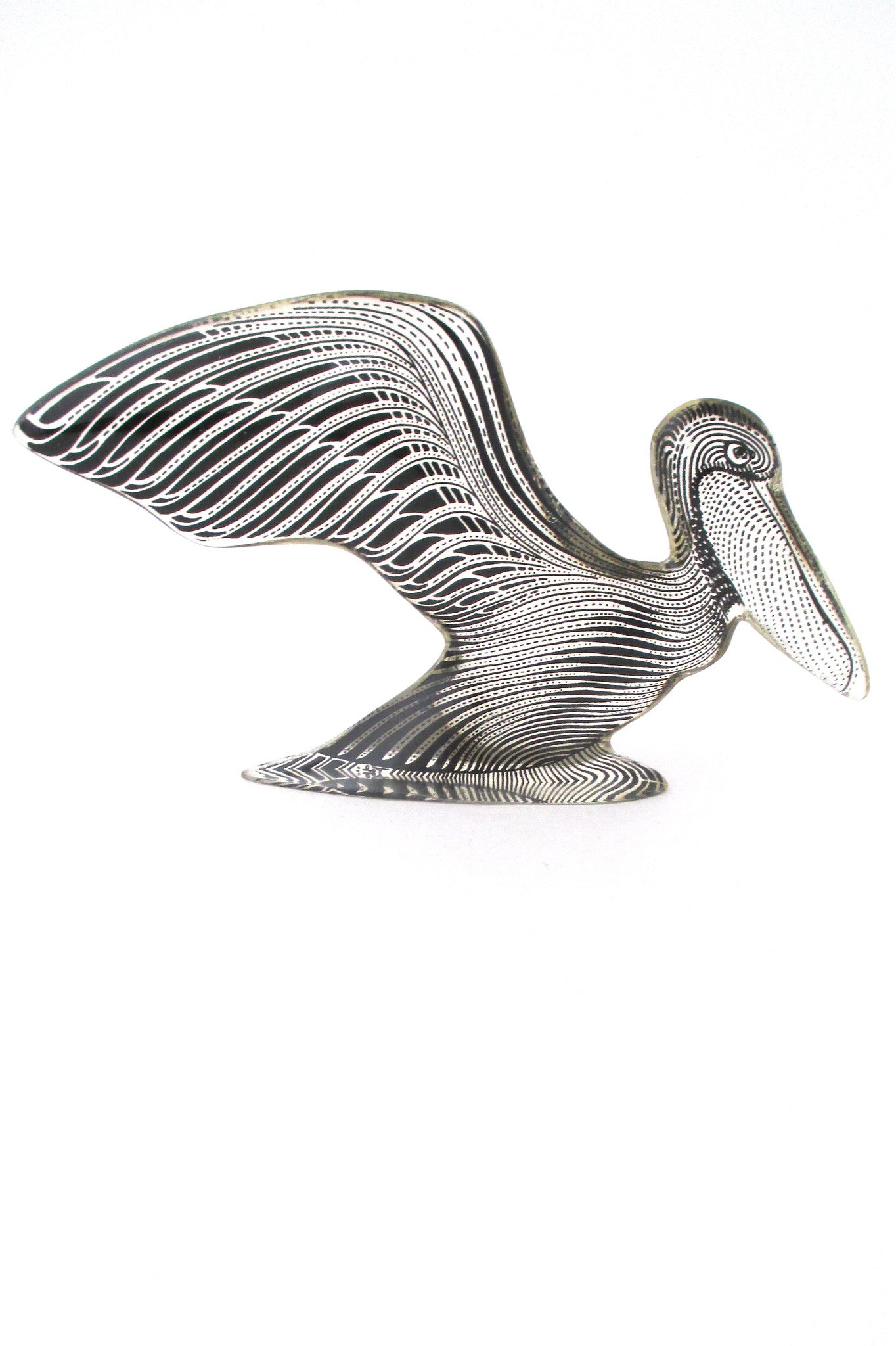 Abraham Palatnik Brazil vintage lucite acrylic pelican bird sculpture side 2
