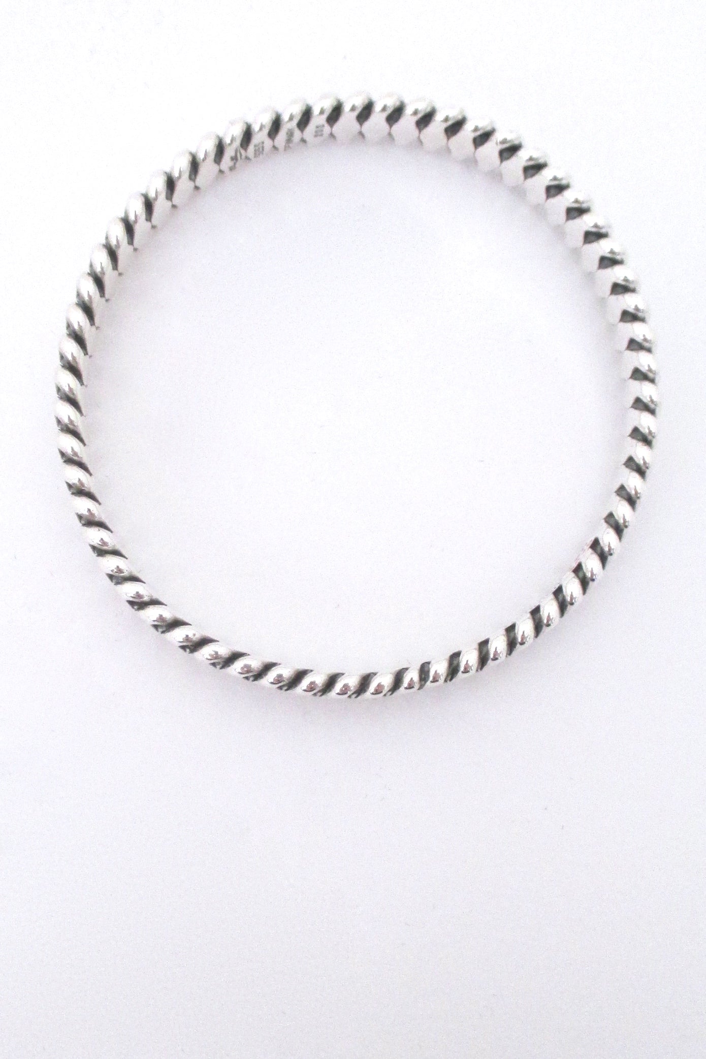 Hans Hansen folded silver bangle #202