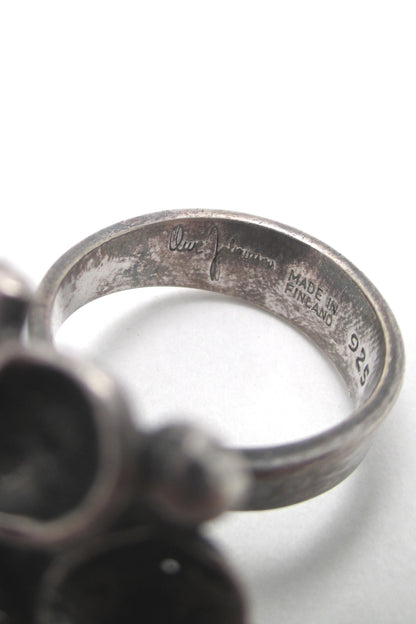 Owe Johansson brutalist silver ring