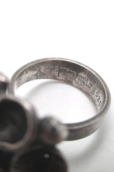 Owe Johansson brutalist silver ring