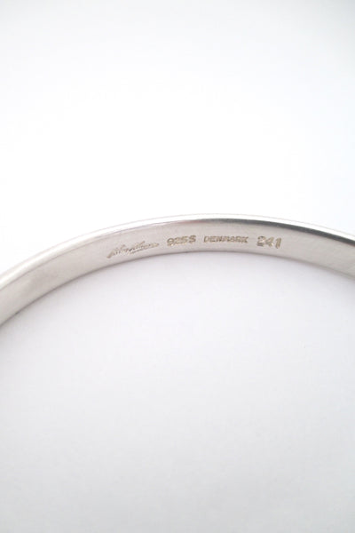 Hans Hansen silver 'V profile' bangle #241