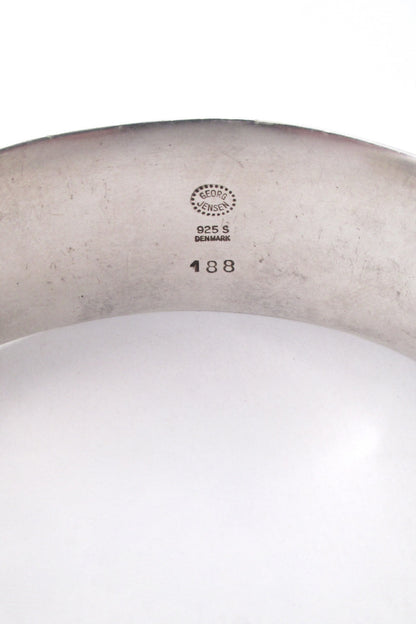Georg Jensen wide & heavy cuff bracelet #188 by Poul Hansen