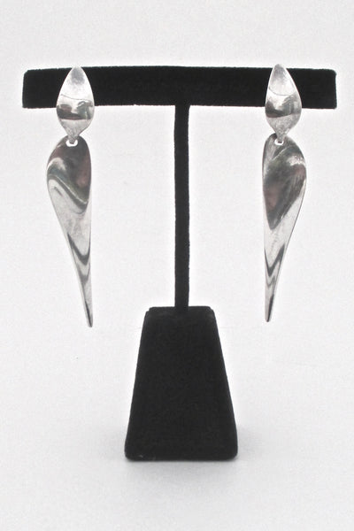 Georg Jensen long drop earrings #128 - Nanna Ditzel