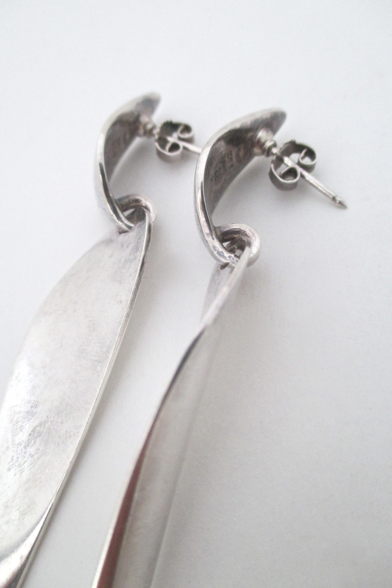 Georg Jensen long kinetic drop earrings 128A by Nanna Ditzel