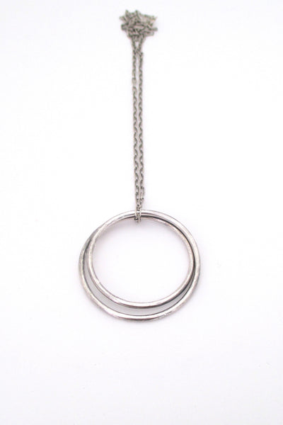 Andreas Mikkelsen silver circles pendant