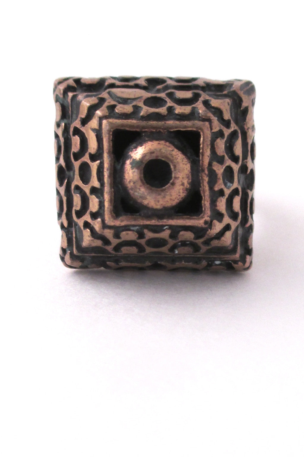 Pentti Sarpaneva Finland vintage bronze large square ring