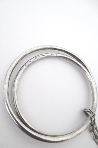 Andreas Mikkelsen silver circles pendant