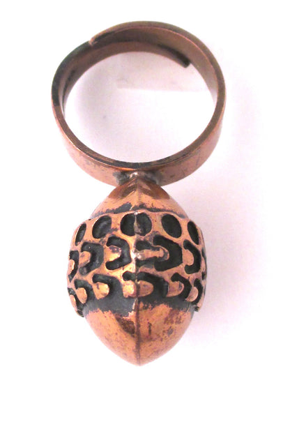 Pentti Sarpaneva Finland vintage bronze large oval ring
