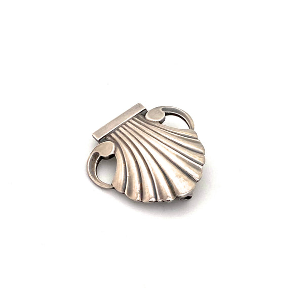 Georg Jensen silver shell brooch #246