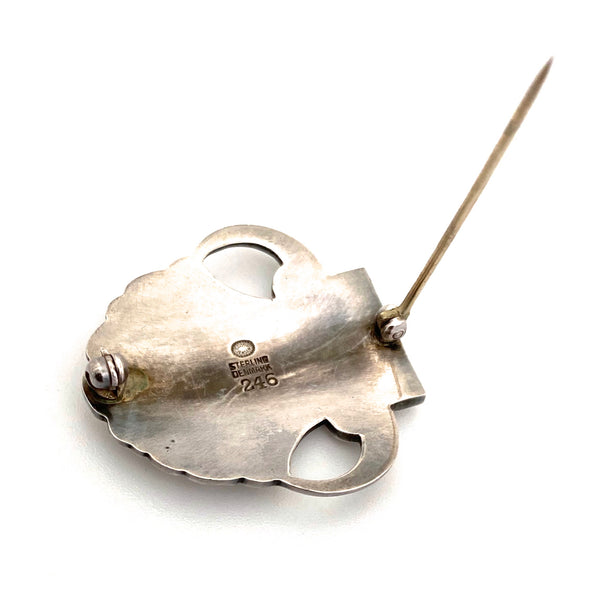 Georg Jensen silver shell brooch #246