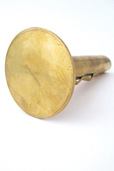Sweden modernist brass bud vase
