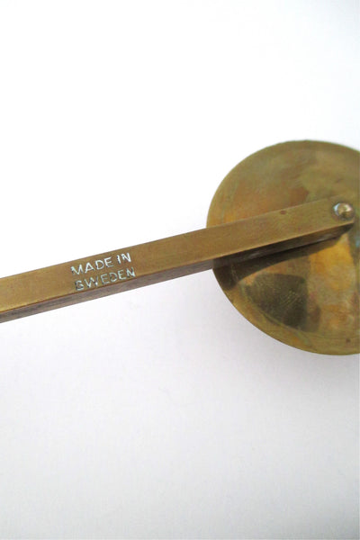 Sweden large expandable candle holder in brass