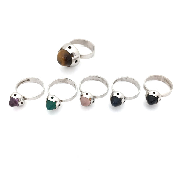 Martti Viikinniemi large tiger eye ring