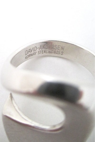 David-Andersen silver swirl ring