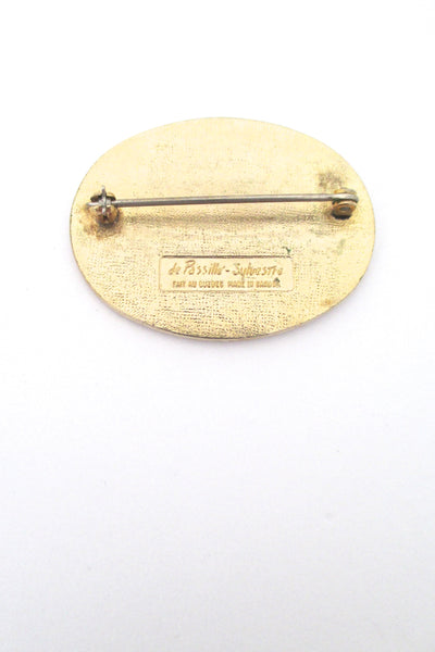 de Passille Sylvestre 'fast face' brooch