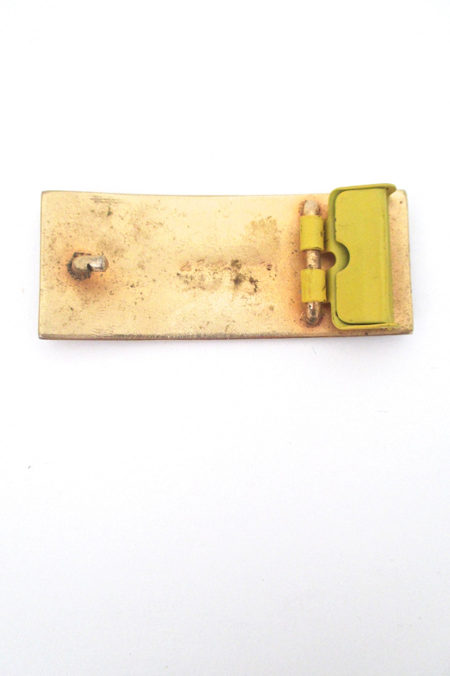 de Passille Sylvestre enamel 'abstract garden' belt buckle