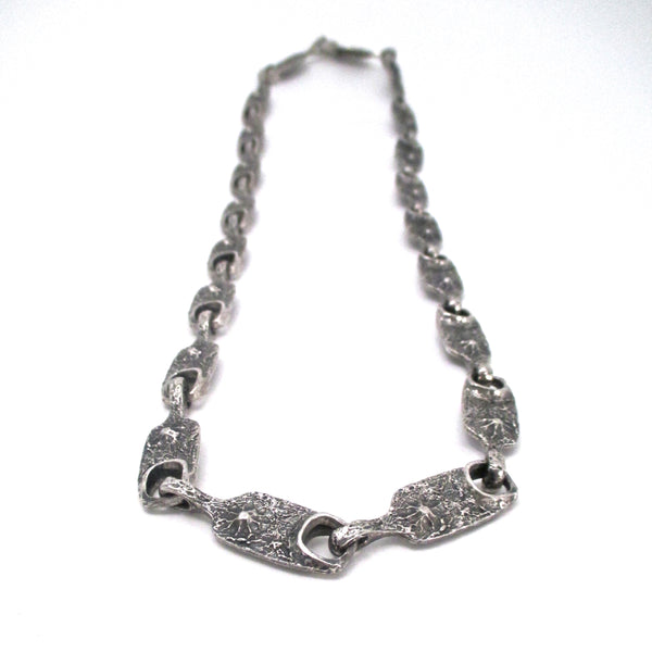 Guy Vidal sculptural long link chain necklace