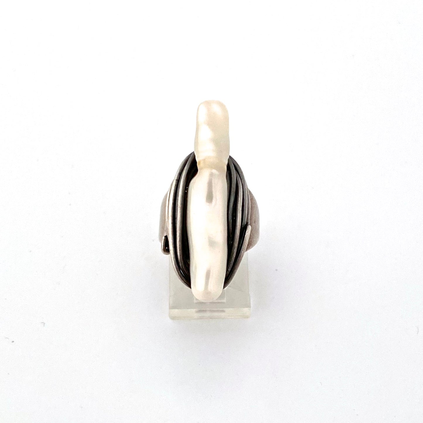 Francisco Rebajes sterling silver & natural pearl ring
