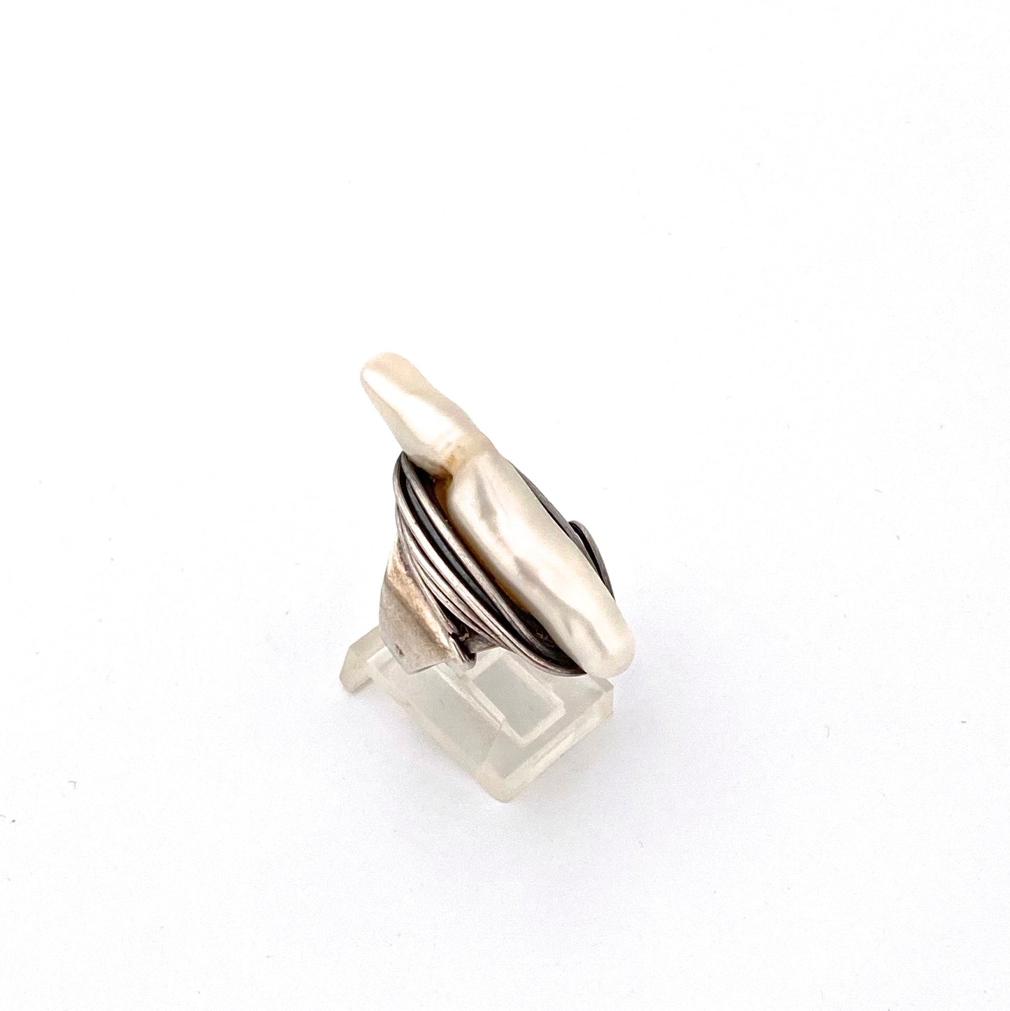 Francisco Rebajes sterling silver & natural pearl ring