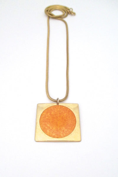 de Passille Sylvestre 'big orange dot' necklace