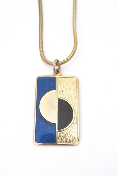 de Passille Sylvestre 'split dot' enamel necklace