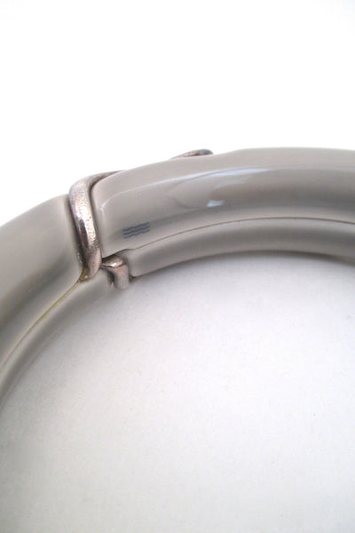 Royal Copenhagen silver & porcelain bangle