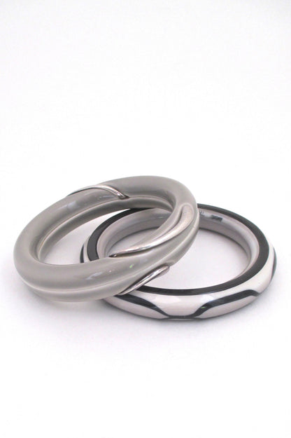 Royal Copenhagen silver & porcelain bangle