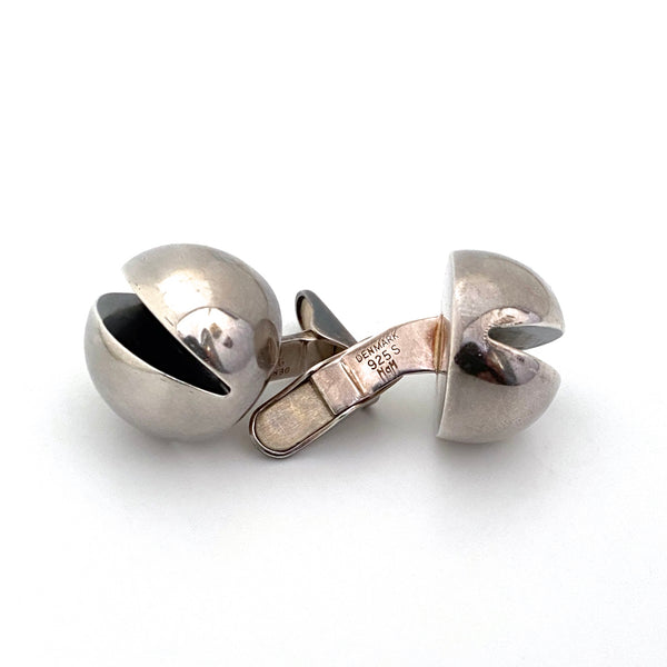 Hans Hansen large split dome cufflinks
