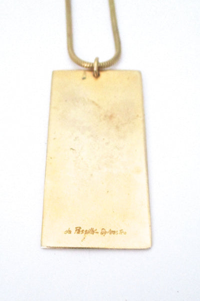 de Passille Sylvestre large turquoise enamel 'gold dot' necklace