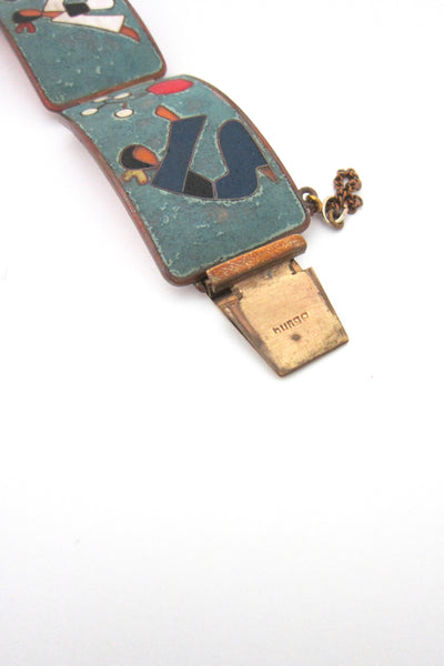Bunge, Germany matte enamel cloisonne bracelet