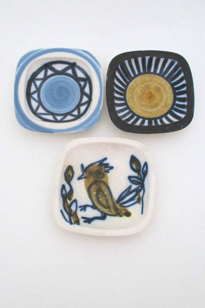 Lotte Bostlund miniature dish #1 - blue sun