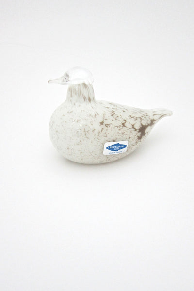 Oiva Toikka glass bird ~ white willow grouse