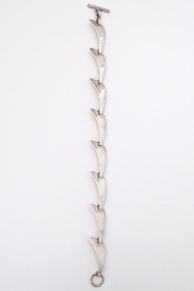 Niels From silver link 'boomerang' bracelet