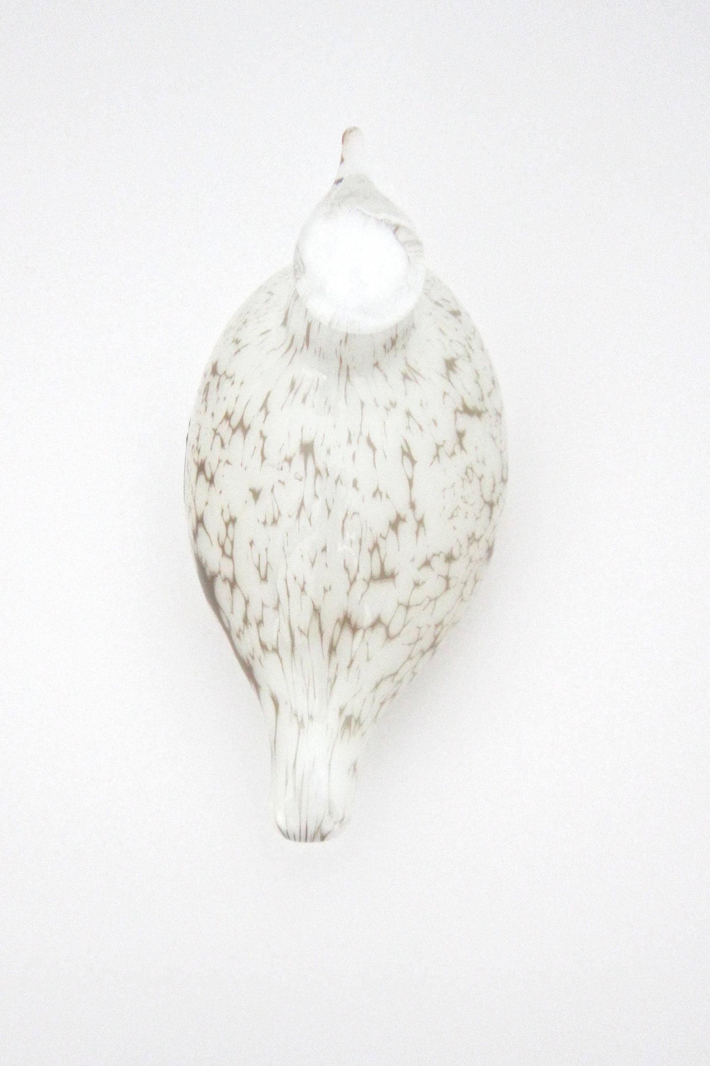 top Oiva Toikka Nuutajarvi Finland glass bird white willow grouse sculpture iittala