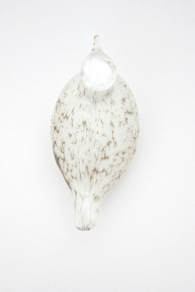 top Oiva Toikka Nuutajarvi Finland glass bird white willow grouse sculpture iittala