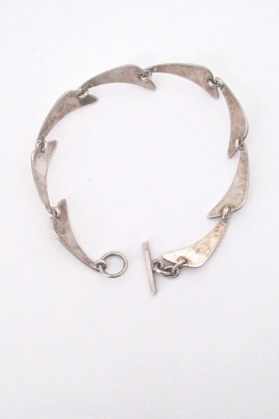 Niels From silver link 'boomerang' bracelet